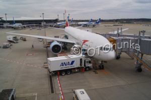 Flieger auf dem Flughafen Narita, leicht in Japan reisen